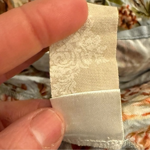 SOFT SURROUNDINGS women’s cotton modal blend light blue pajamas botanical print - Picture 15 of 15